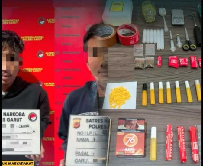 Ungkap Kasus Penyalahgunaan Tembakau Sintetis, Polres Garut Tangkap Dua Terduga Pelaku